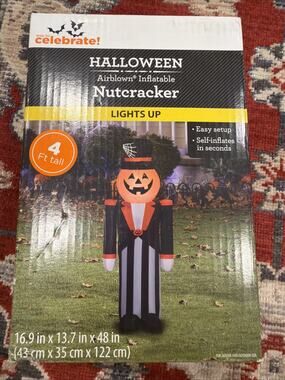 Celebrate! Halloween Nutcracker Airblown Inflatable Lights Up 4 ft / 48 in